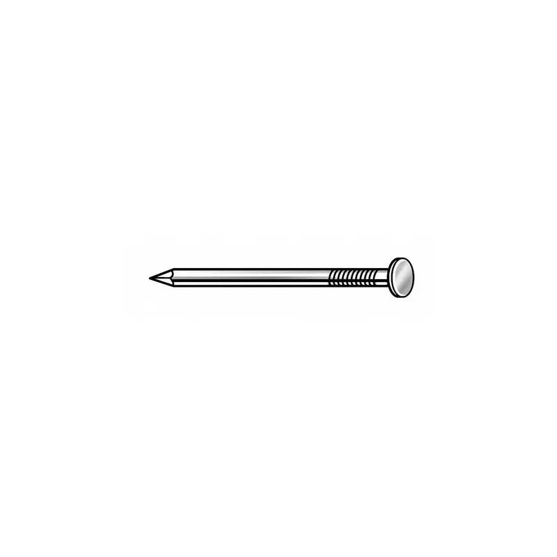 Zoro Tools Common Nail, 3-1/2 in L, 16d, Steel, Bright Finish, 8 ga, 44 PK